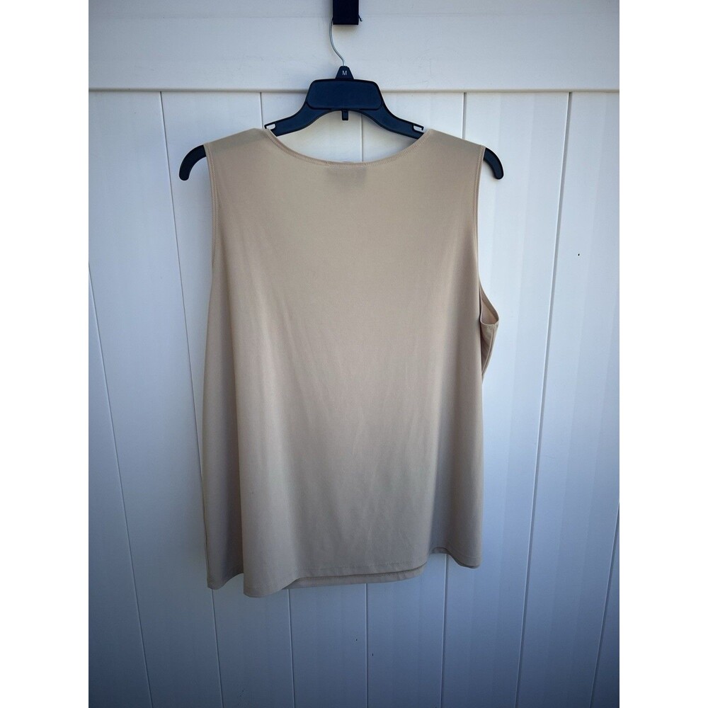 Slinky Brand Women's Gold Sleeveless Tank Size 2X - Picture 3 of 3